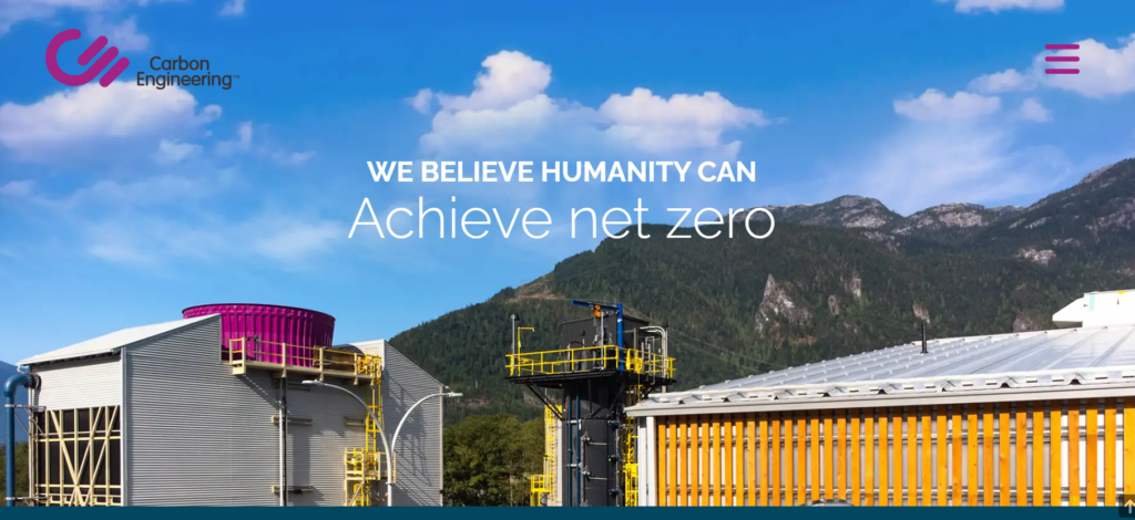 top green tech company net zero carbon