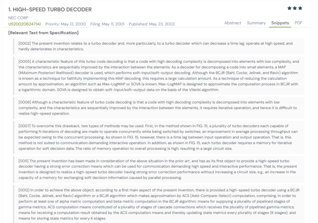 turbo coder patent