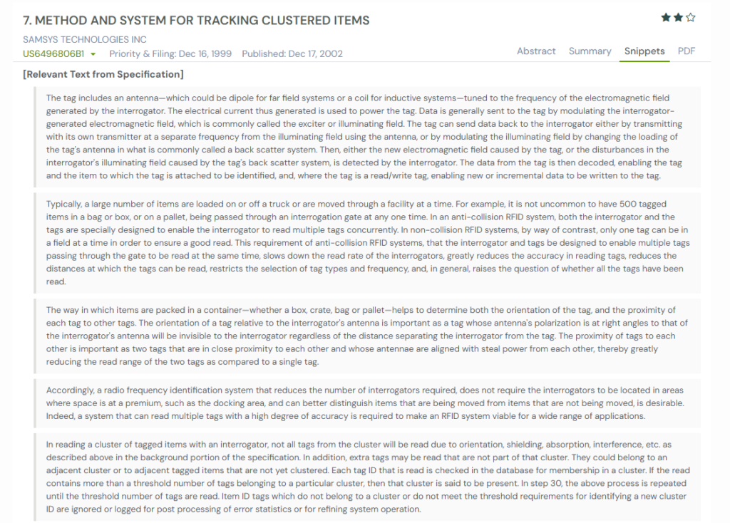 GPS snapshot showing mapping with US6496806B1