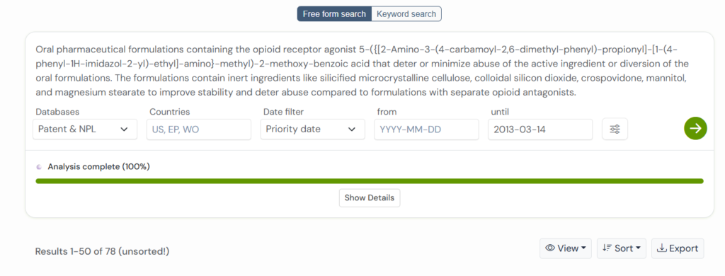 GPS search result for sub patent US12097187B2