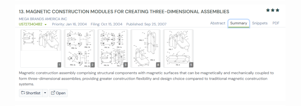 GPS snapshot of US7273404B2 summary