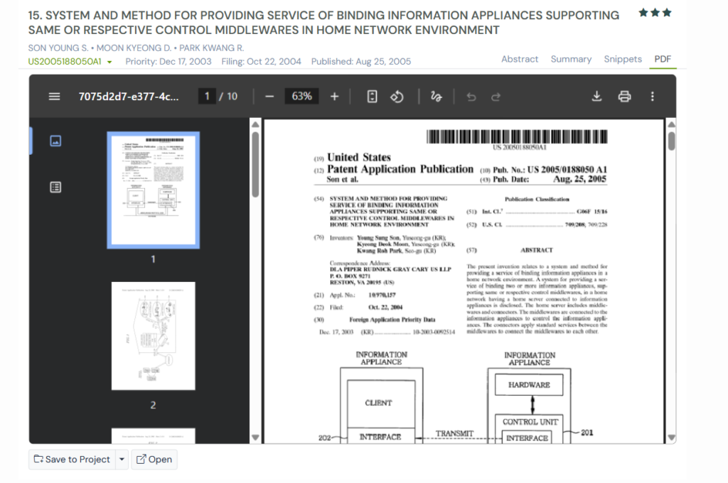 GPS snapshot of US2005188050A1 PDF