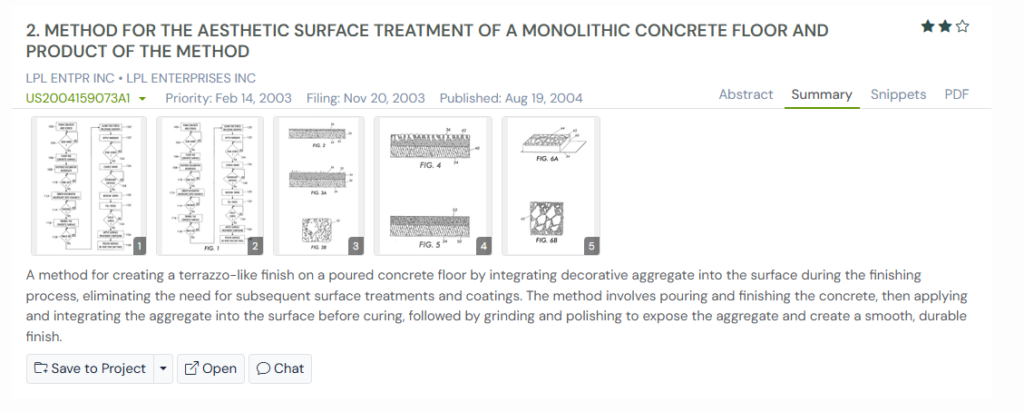 GPS snapshot of US2004159073A1 Summary
