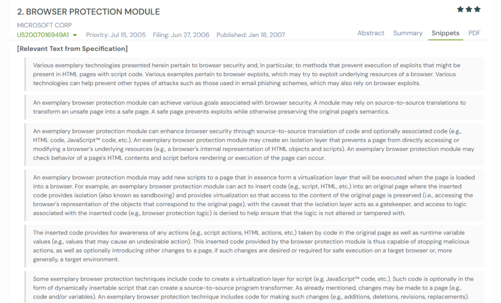 GPS snapshot of US2007016949A1