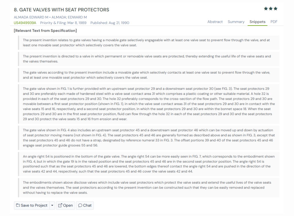 GPS snapshot of US4949939A snippets