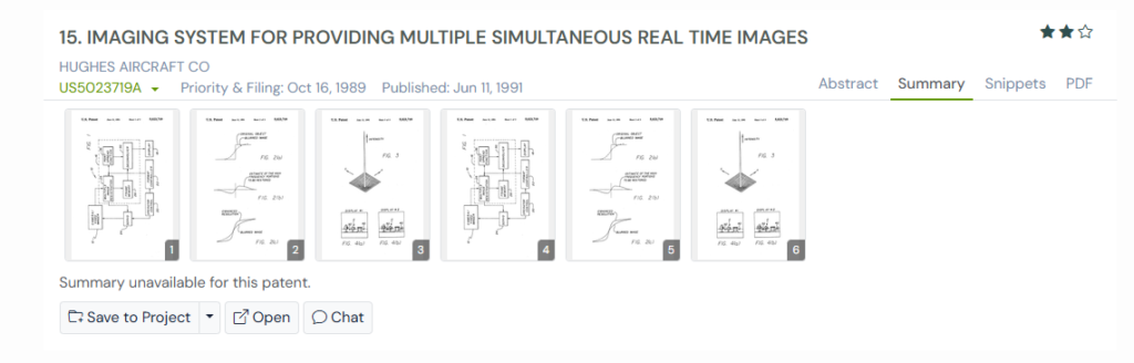 GPS snapshot of US5023719A summary