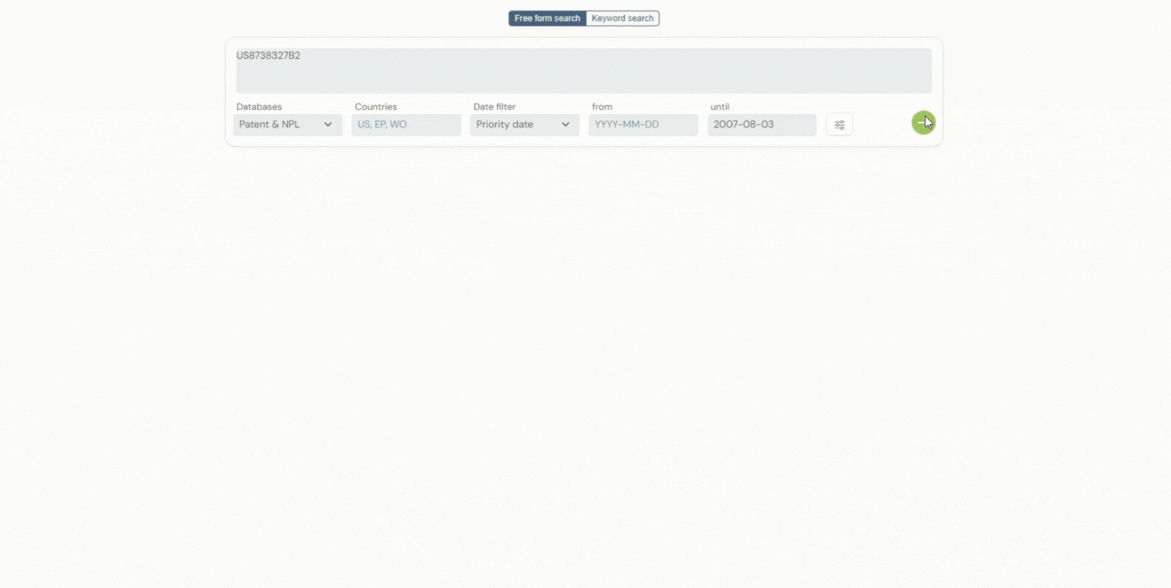 How GPS works after entering US8738327B2 in GPS search bar 
